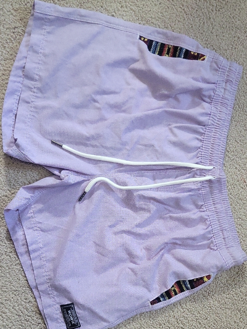 Women’s Lavender Drawstring Shorts